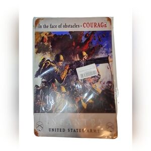 New"In The Face Of Obstacles-Courage" U.S. ARMY Infantry 12" x 8" Metal Tin Sign